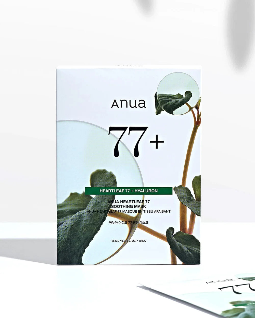 Masque en Tissu Apaisant 77% Heartleaf X10